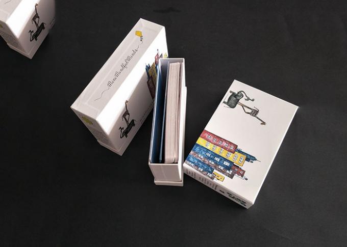Ζωηρόχρωμο σχέδιο που τυπώνει το άκαμπτο κιβώτιο με τα βιβλία βιβλιάριων καπακιών που συσκευάζουν το γλιστρώντας συρτάρι