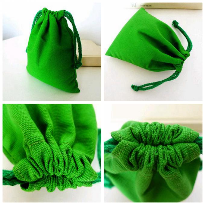Μικρές μεγέθους τσάντες Drawstring βελούδου συνήθειας πράσινες μαλακές για να προστατεύσει το κόσμημα