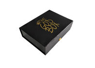 Χρυσές τυπωμένες λογότυπο πτυχές σφράγισης επάνω στα κιβώτια δώρων, διαμορφωμένο βιβλίο κιβώτιο δώρων εγγράφου προμηθευτής