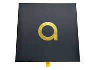Γλιστρώντας κιβώτιο εγγράφου κοσμήματος, χειροποίητο φωτογραφικών διαφανειών ανοικτό σχέδιο λογότυπων σφράγισης κιβωτίων χρυσό προμηθευτής