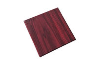 Βαθιά - κόκκινα ξύλινα κιβώτια καπακιών και βάσεων χρώματος με το εσωτερικό 1200gsm βελούδου χαρτόνι επιφάνειας προμηθευτής