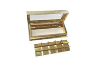 Χρυσό σοκολάτας καραμελών ορθογώνιο κιβωτίων αποθήκευσης δώρων διαμορφωμένο βιβλίο με τον εσωτερικό δίσκο προμηθευτής