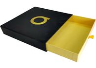 Μαύρο αποτυπωμένο σε ανάγλυφο χρυσός λογότυπο φύλλων αλουμινίου κιβωτίων δώρων συρταριών εγγράφου γλιστρώντας για τον ιματισμό προμηθευτής