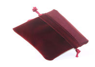 Εξατομικευμένο κόκκινο λογότυπο φύλλων αλουμινίου σακουλών Drawstring βελούδου για Jewelly Packaing προμηθευτής