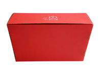 Κόκκινο κιβώτιο δώρων εγγράφου πολυτέλειας, ζαρωμένο συσκευάζοντας κιβώτιο για τα καπέλα/συσκευασία διακοσμήσεων προμηθευτής