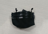 Μαύρες δερματοειδείς τσάντες κοσμήματος Drawstring, λογότυπο εκτύπωσης οθόνης σακουλών Drawstring σουέτ προμηθευτής