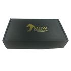 35 X 24 X 7cm ζαρωμένος δώρων cOem λογότυπων κιβωτίων χρυσός με το μαύρο χρώμα προμηθευτής